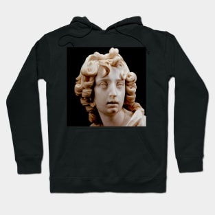 Carved marble head depicting John the Baptist the Young Evangelist Hoodie